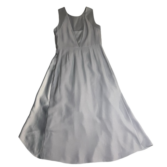 Banana Republic High Low Two-Toned Heather Grey Formal Dress for Wedding or Prom - Picture 2 of 6